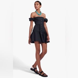 Staud Elio Mini Dress Black